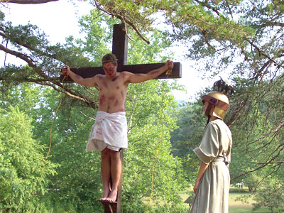 Crucifiction reinactment