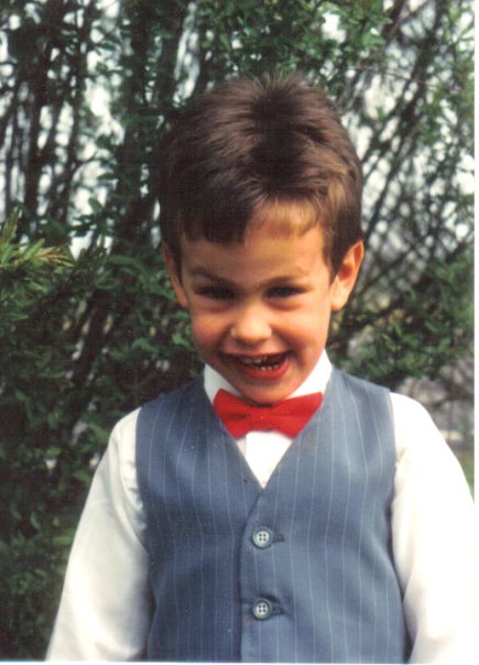 Young Richard in his Easter best.