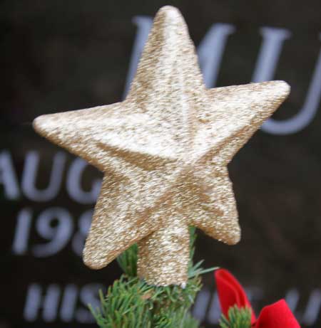 Christmas Decorating at the Cemetery